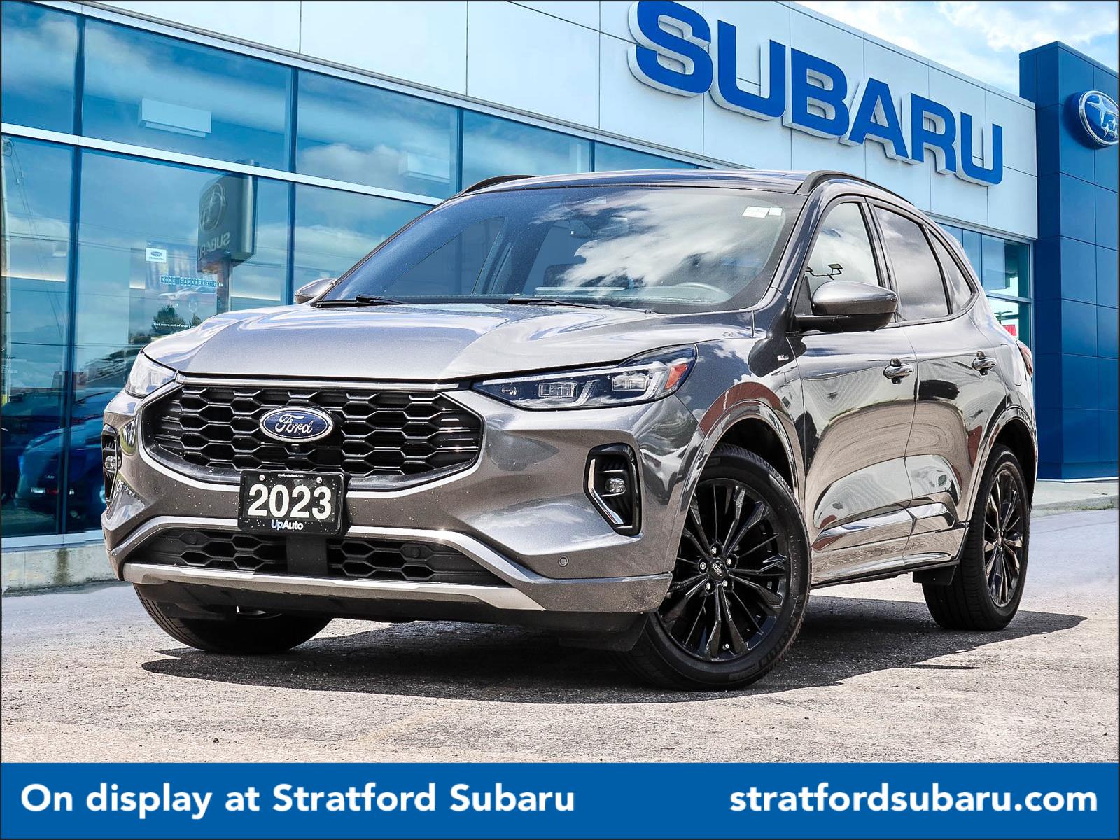 Gray 2023 Ford Escape Hybrid ST-Line Elite AWD SUV / Crossover All-Wheel Drive Automatic