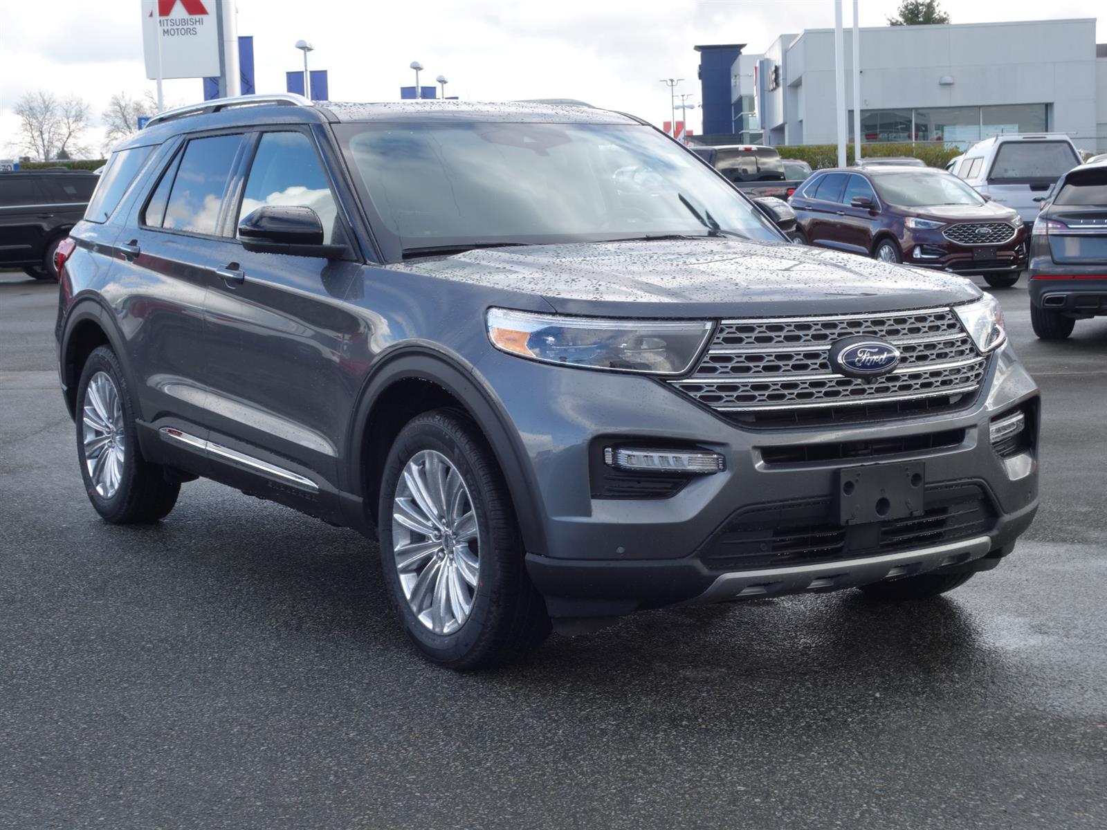 2021 Ford Explorer Limited Carbonized Gray, 3.3L Hybrid Engine | Dams ...