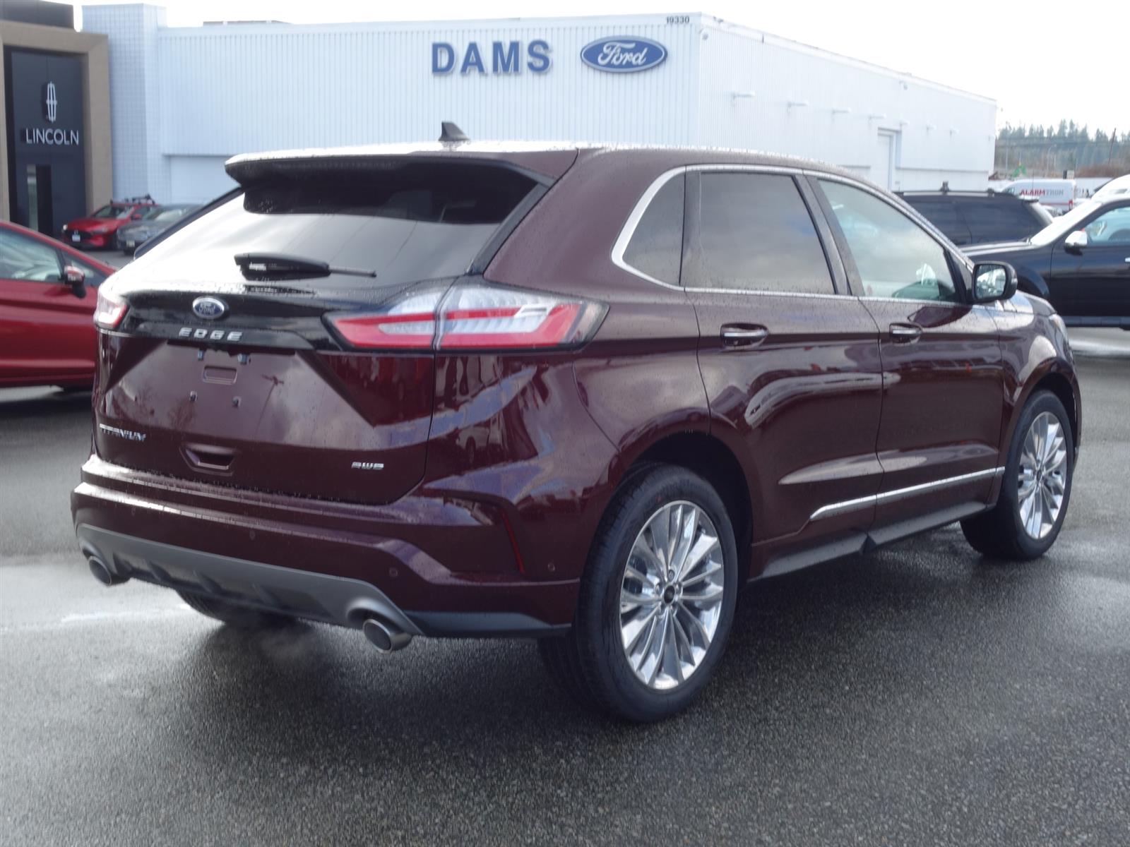 2021 Ford Edge Titanium Burgundy Velvet, 2.0L EcoBoost® Engine | Dams ...