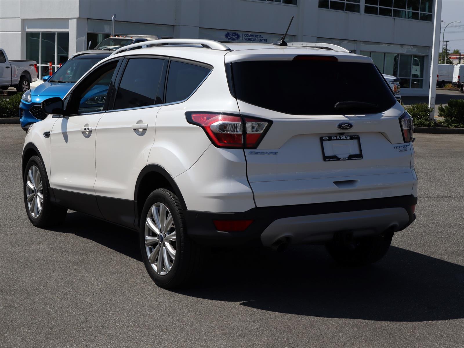 2018 Ford ESCAPE TITANIUM White, 2.0L ECOBOOST Dams Ford Lincoln