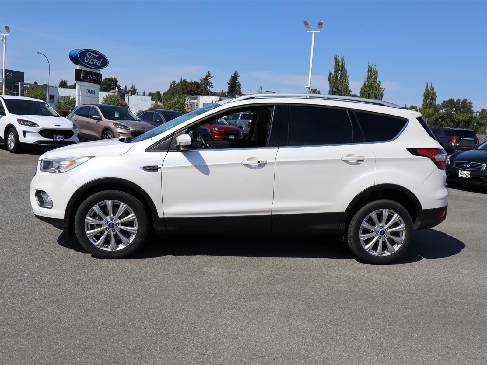2018 Ford ESCAPE TITANIUM White, 2.0L ECOBOOST Dams Ford Lincoln
