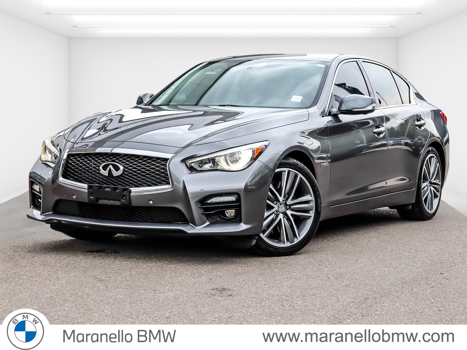 Gray (Asgard Grey Met) 2015 INFINITI Q50 Hybrid Sedan Automatic