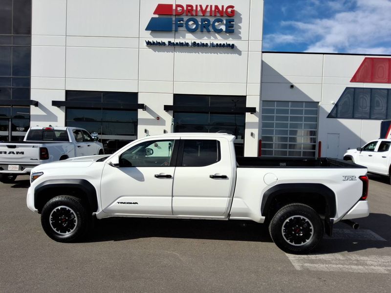 White 2025 Toyota Tacoma Pickup Truck Four-Wheel Drive