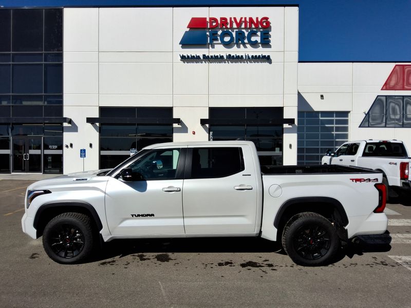 White 2025 Toyota Tundra Hybrid Pickup Truck Four-Wheel Drive