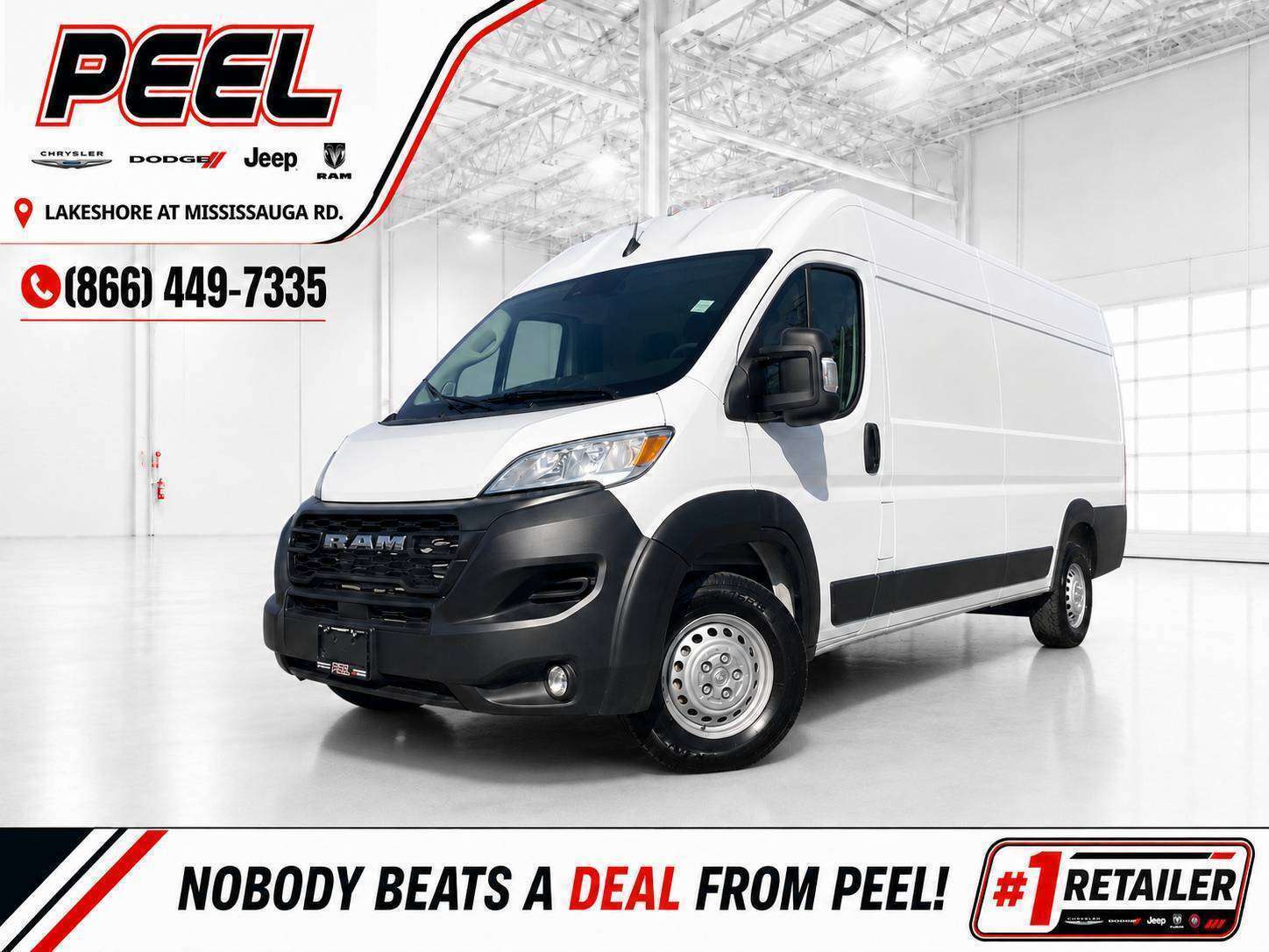 2025 Ram ProMaster Cargo Van 3500High Roof 159"WB |Cargo Partition |2 Seat |FWD - Main View