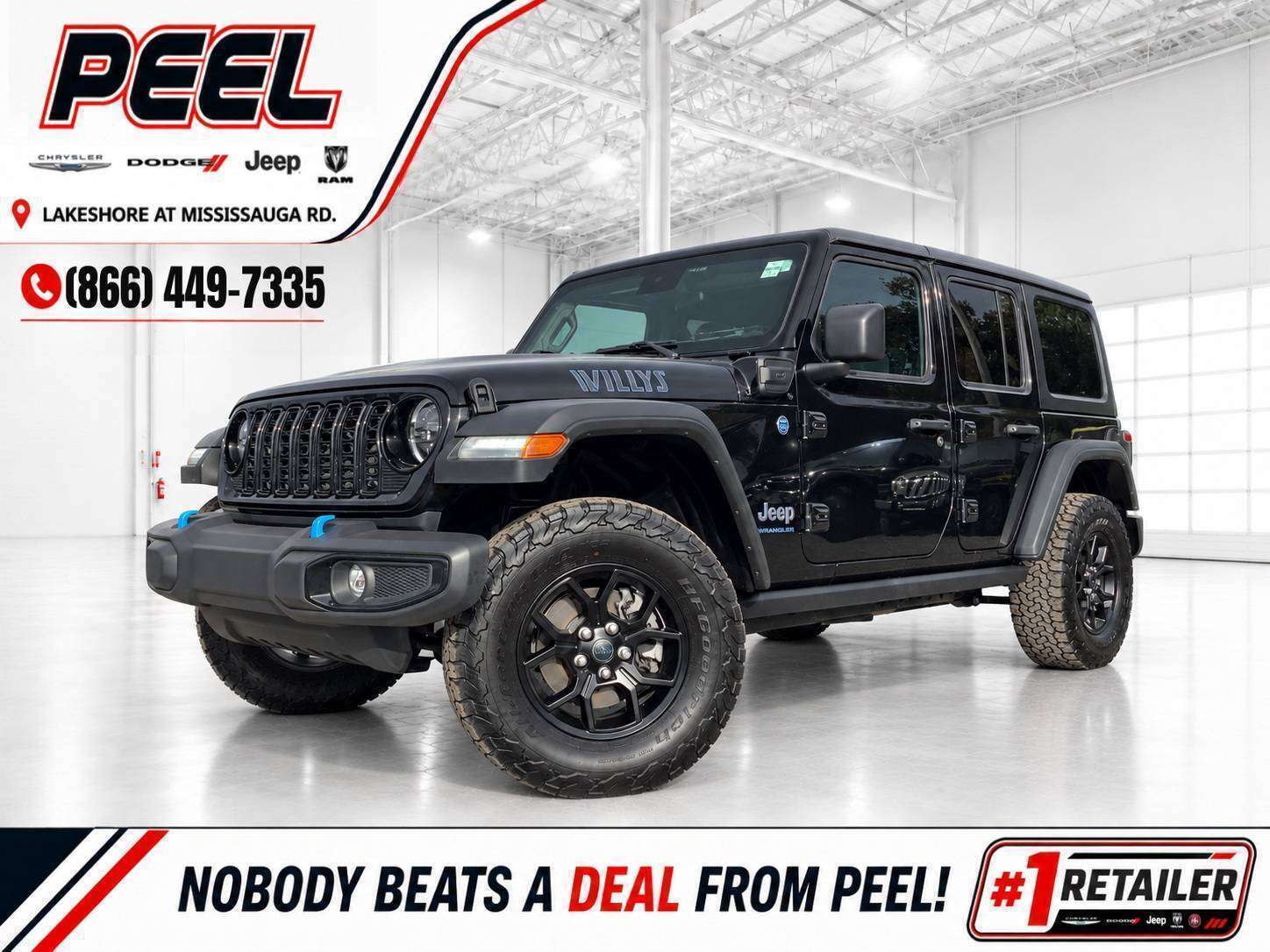 2024 Jeep Wrangler Willys PHEV | Dual Top | Hybrid Off Road | 4X4 - Main View