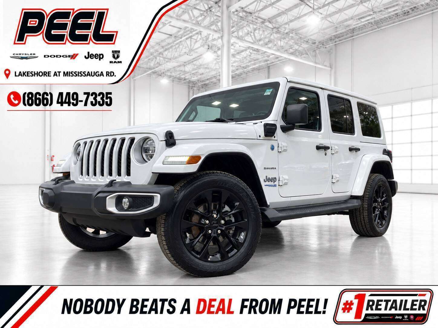 2021 Jeep Wrangler Sahara PHEV | Dual Top | Tow Pkg | Alpine NAV |4X4 - Main View