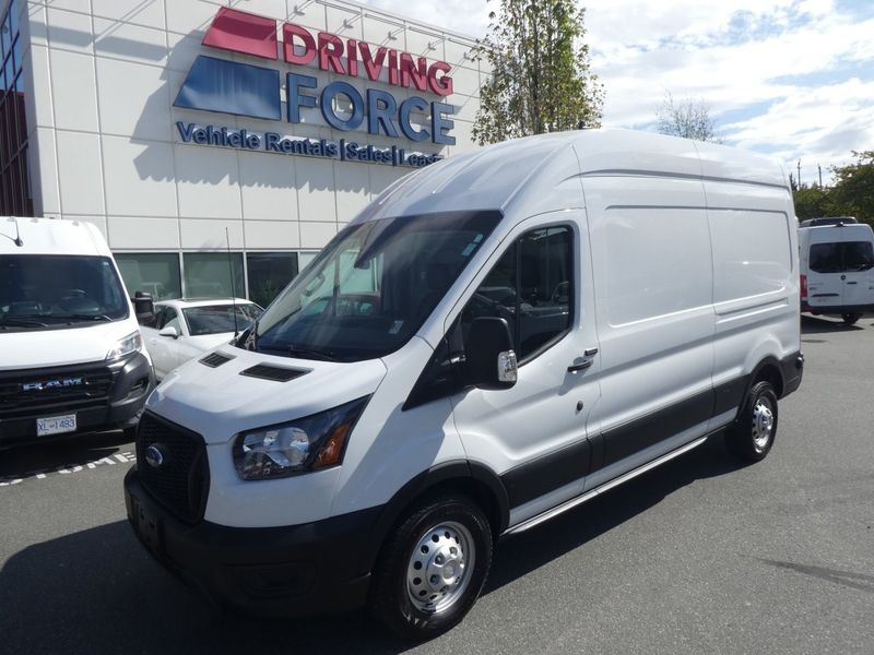 White 2024 Ford Transit Cargo Van All-Wheel Drive Automatic