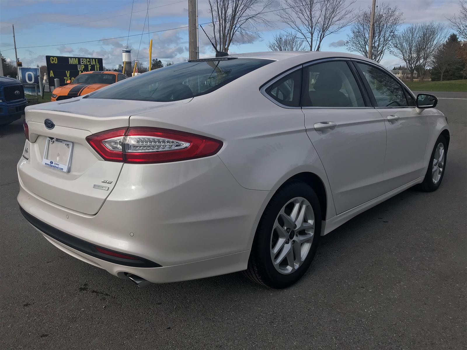 2015 Ford Fusion SE White, 1.5l ecoboost | Dupuis Ford Lincoln