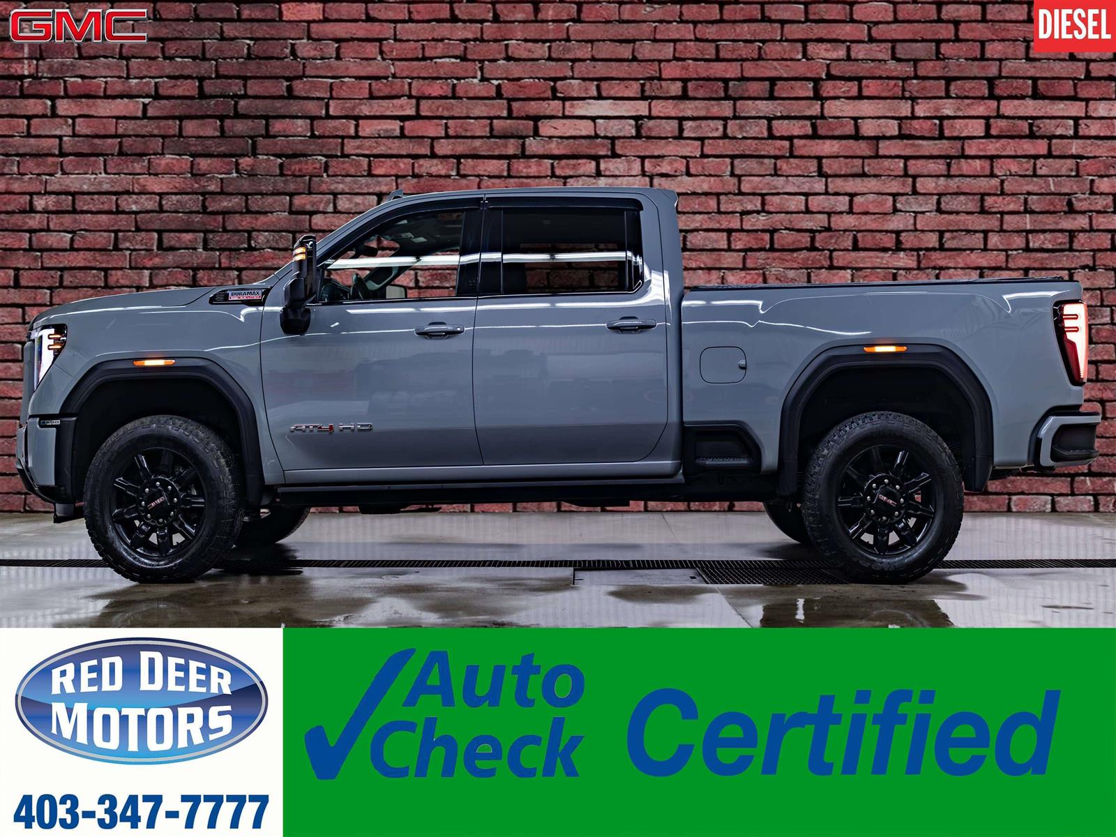 2025 GMC Sierra 2500HD 4x4 Crew Cab AT4 Diesel Leather Roof Nav BCam - Main View