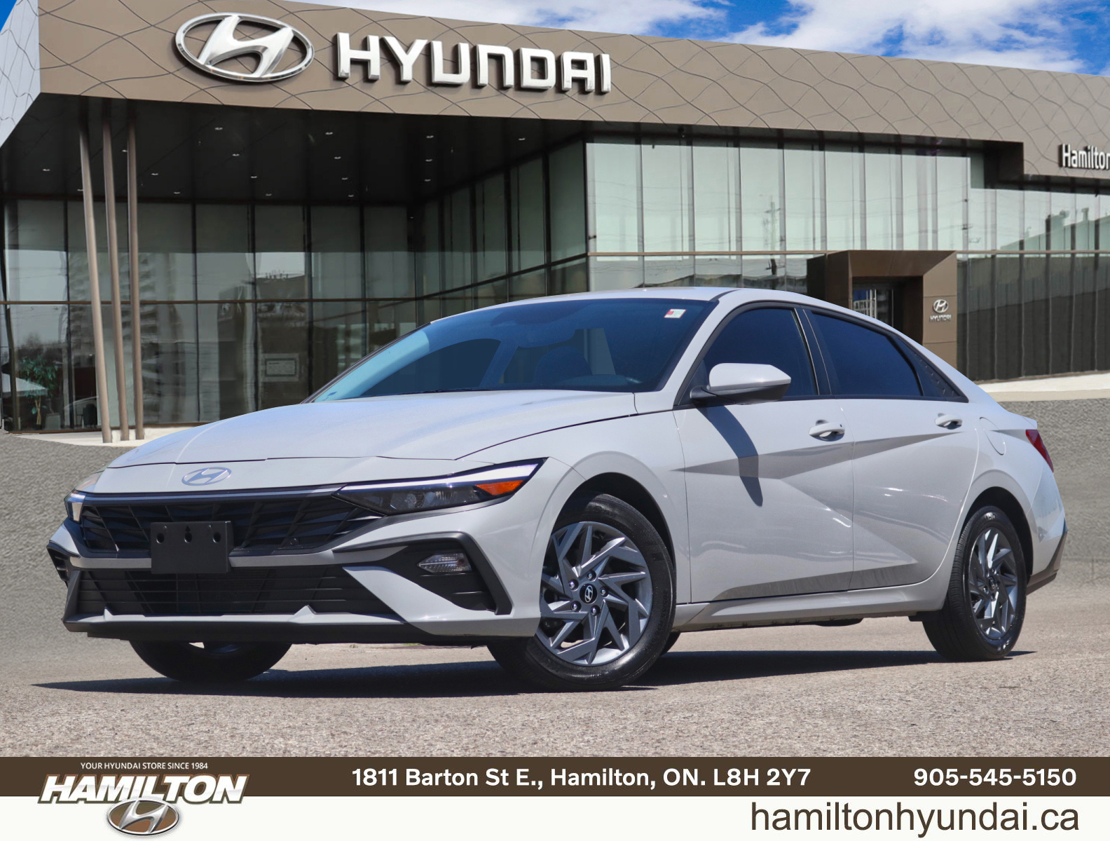 Gray 2025 Hyundai Elantra Preferred FWD Sedan Automatic