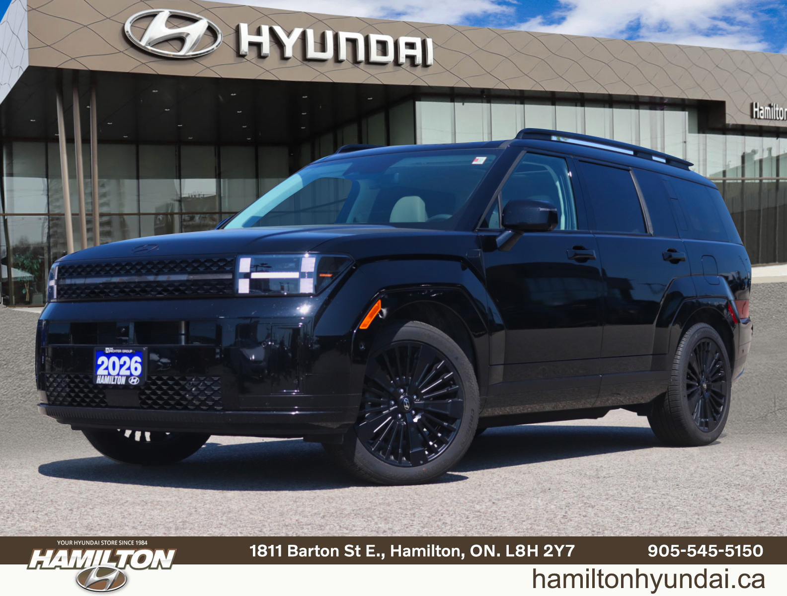 Black 2026 Hyundai Santa Fe Hybrid SUV / Crossover Automatic