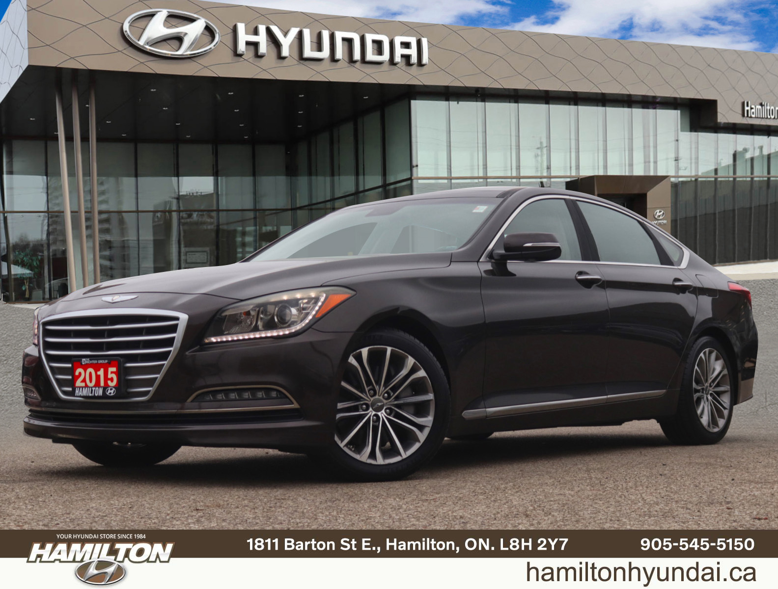 Brown 2015 Hyundai Genesis Sedan  Automatic