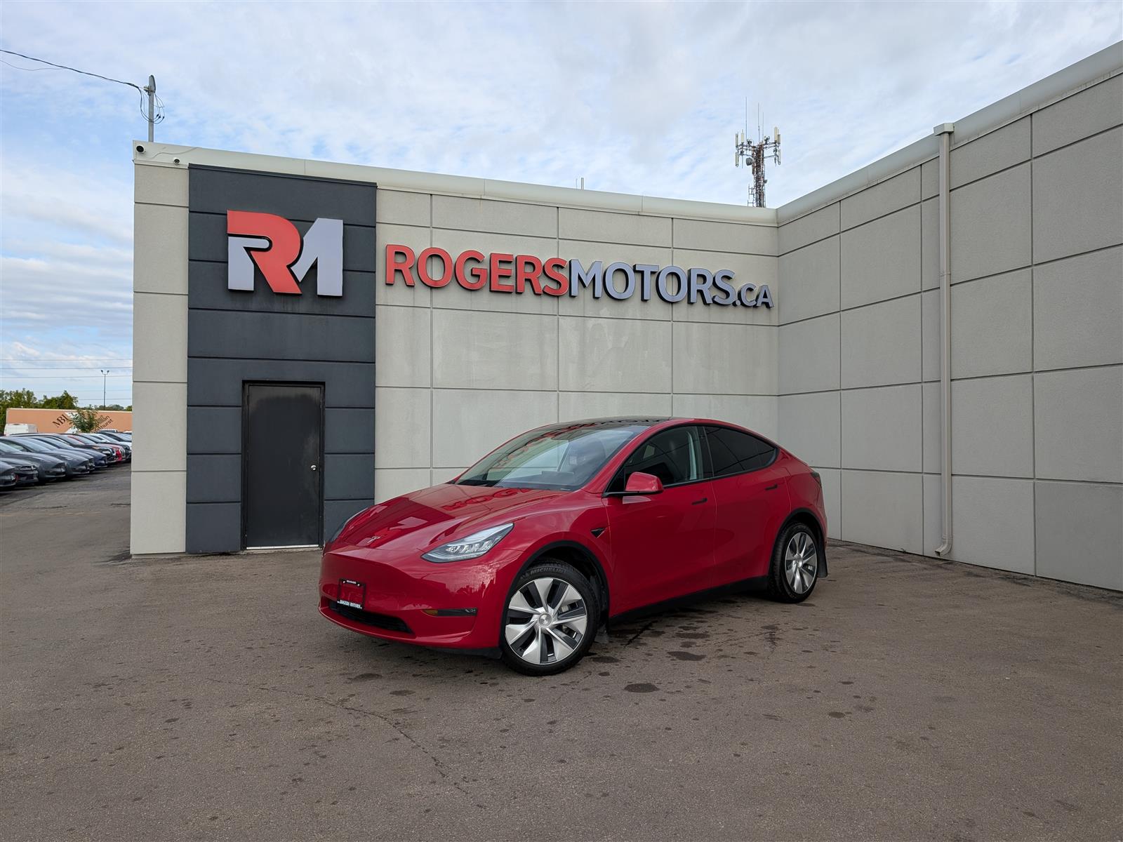 Red 2020 Tesla Model Y SUV / Crossover All-Wheel Drive Automatic