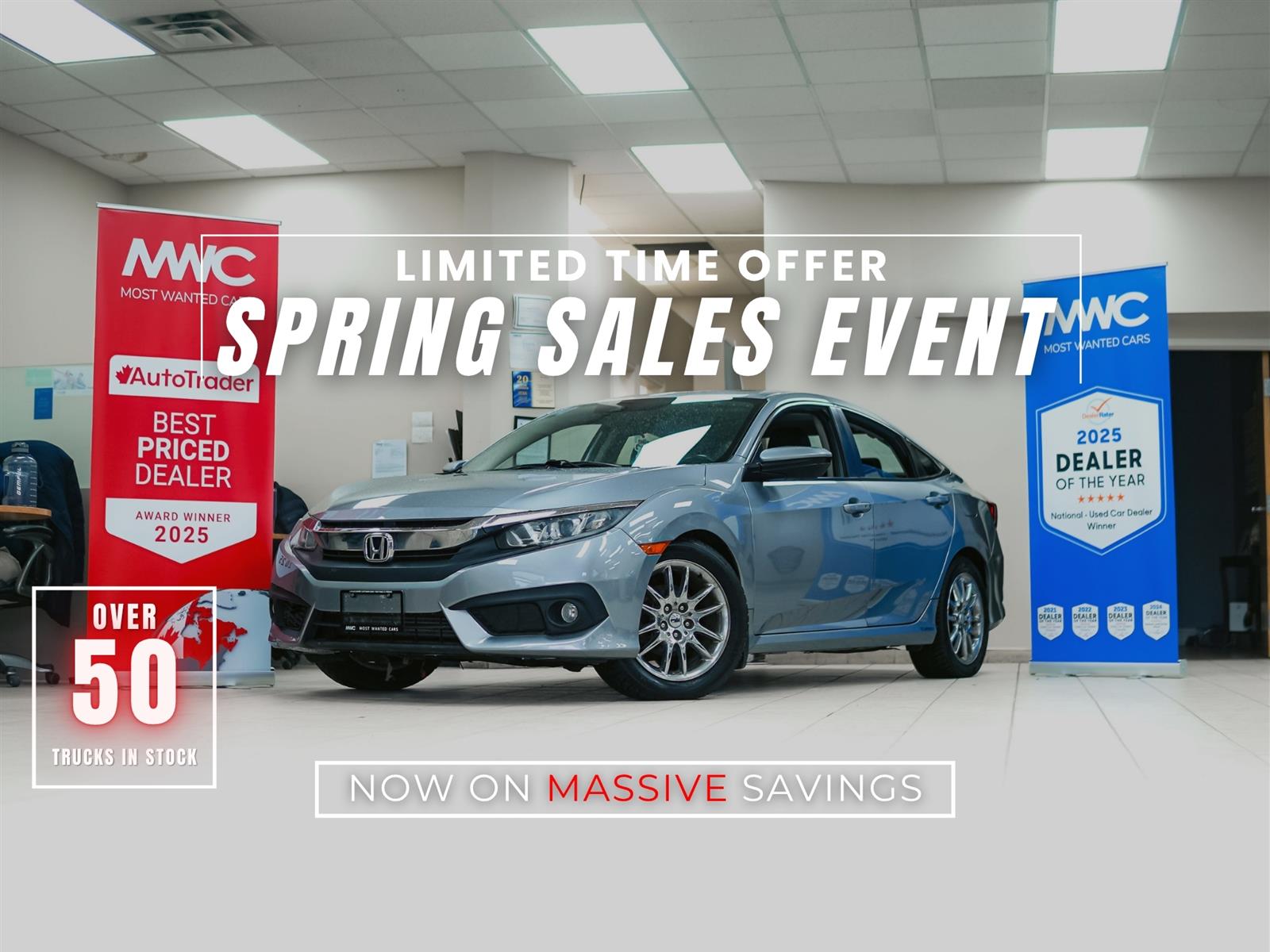 used 2016 Honda Civic car, priced at $15,496