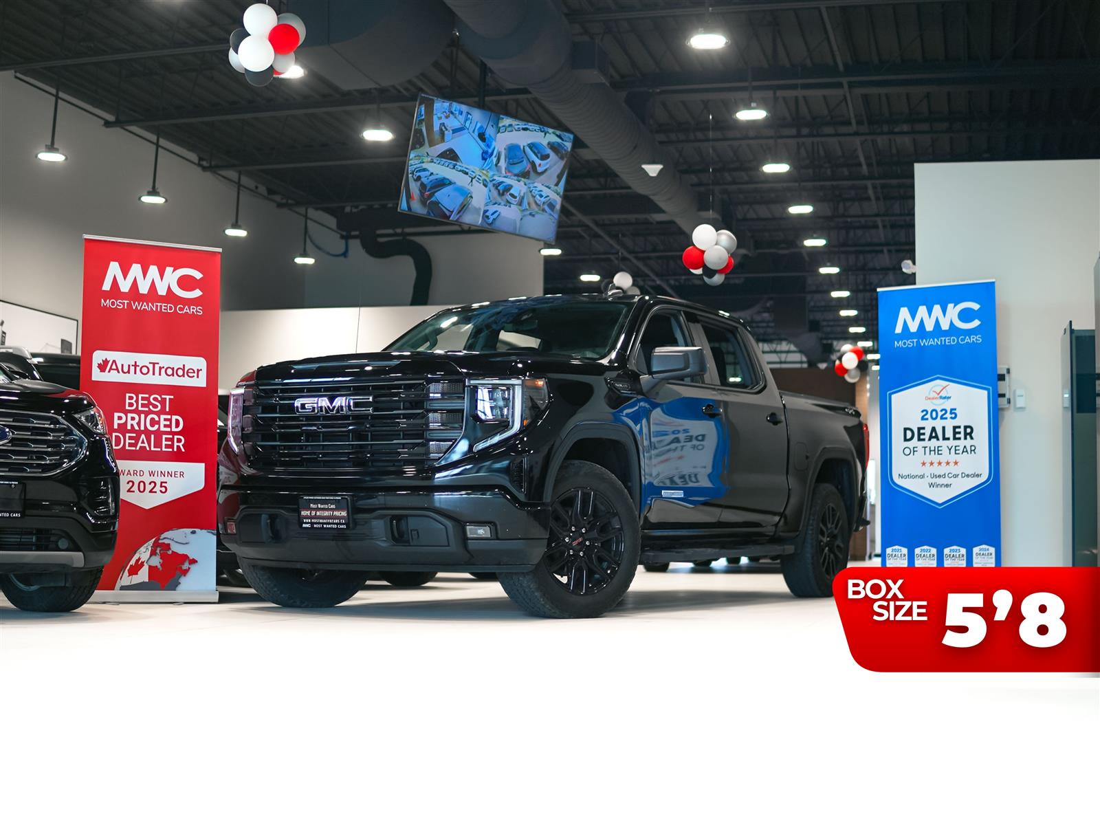 Black 2024 GMC Sierra 1500 Elevation Crew Cab 4WD Pickup Truck Four-Wheel Drive Automatic