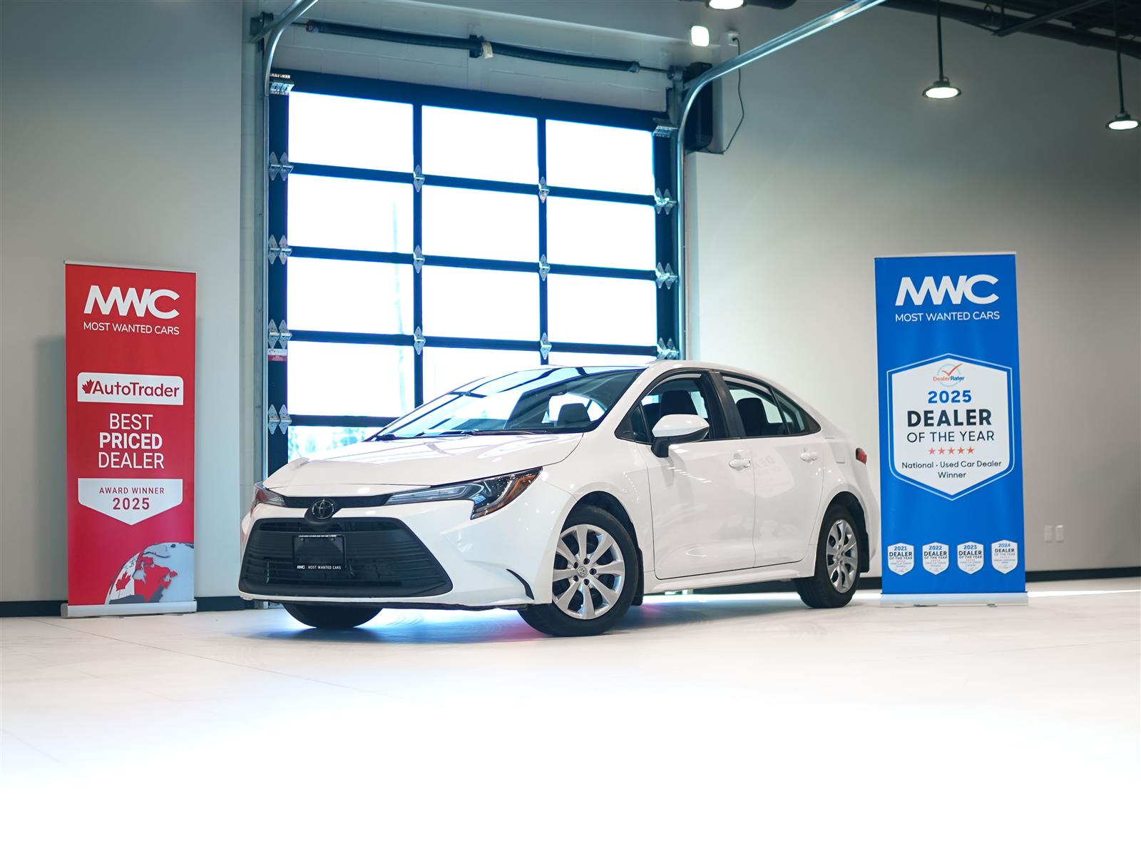 White 2023 Toyota Corolla LE FWD Sedan Front-Wheel Drive Automatic