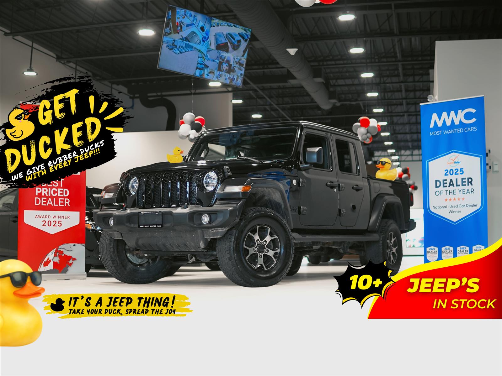 Black 2020 Jeep Gladiator Pickup Truck Four-Wheel Drive Automatic