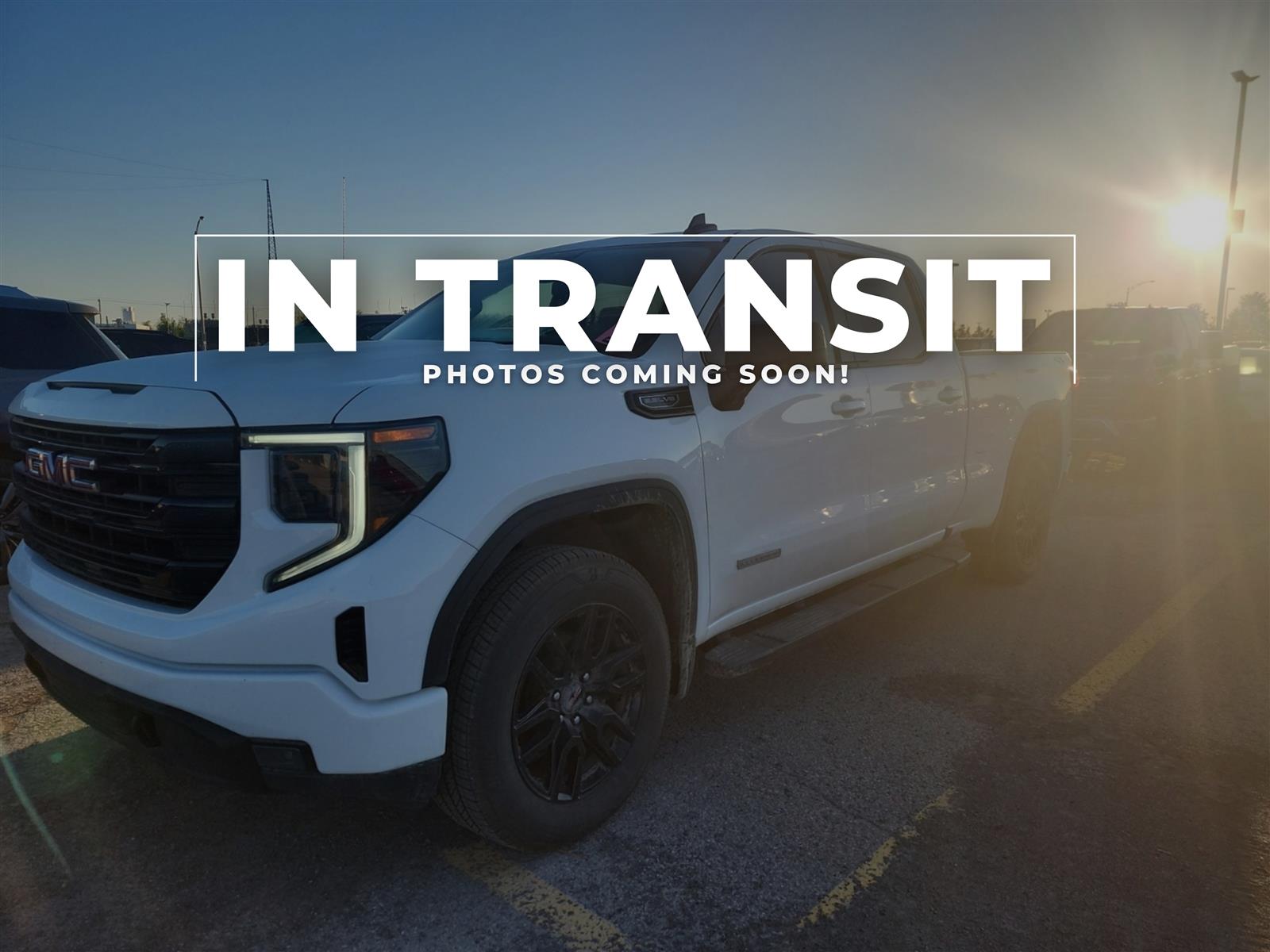 White 2024 GMC Sierra 1500 Elevation Crew Cab 4WD Pickup Truck Four-Wheel Drive Automatic
