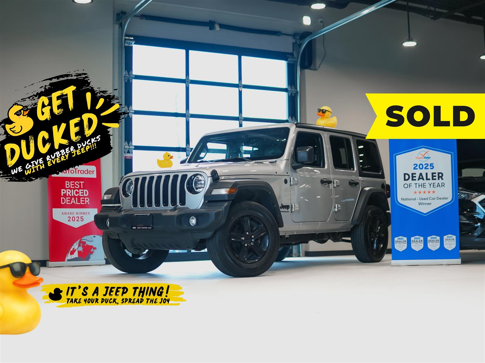 Silver 2023 Jeep Wrangler SUV / Crossover Four-Wheel Drive Automatic