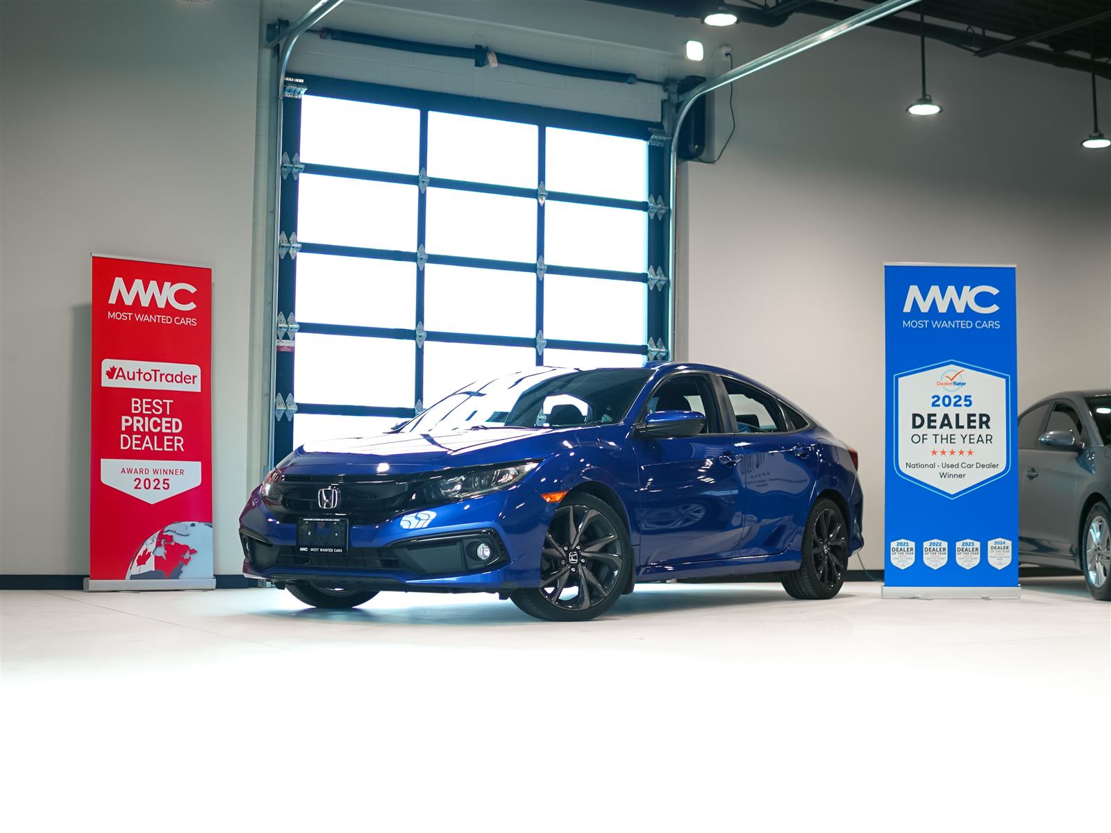 Blue 2019 Honda Civic Sedan Front-Wheel Drive Automatic