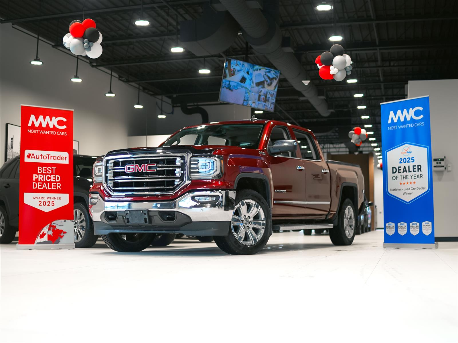 Red 2018 GMC Sierra 1500 Pickup Truck Four-Wheel Drive Automatic