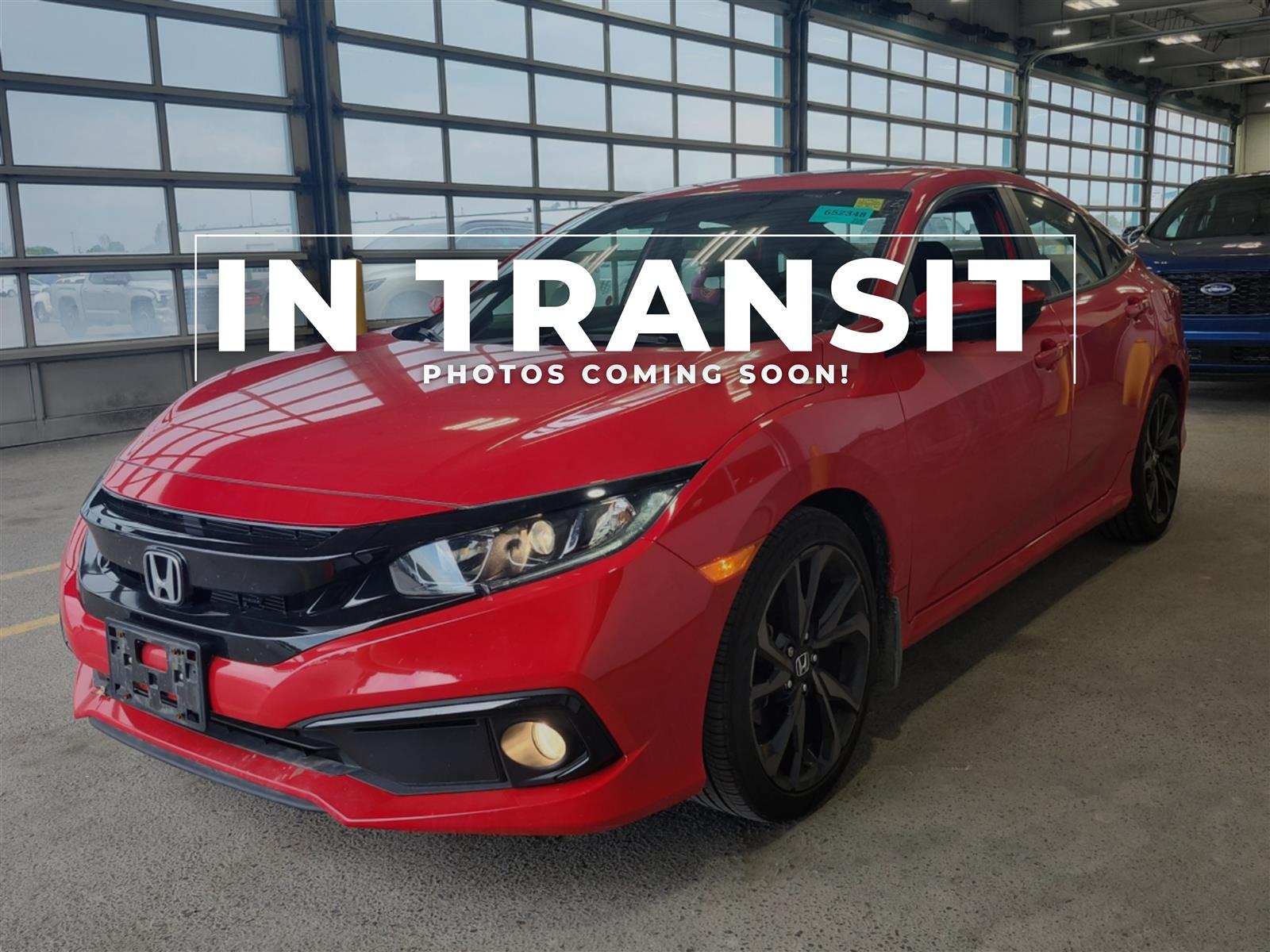 Red 2019 Honda Civic Sedan Front-Wheel Drive Automatic