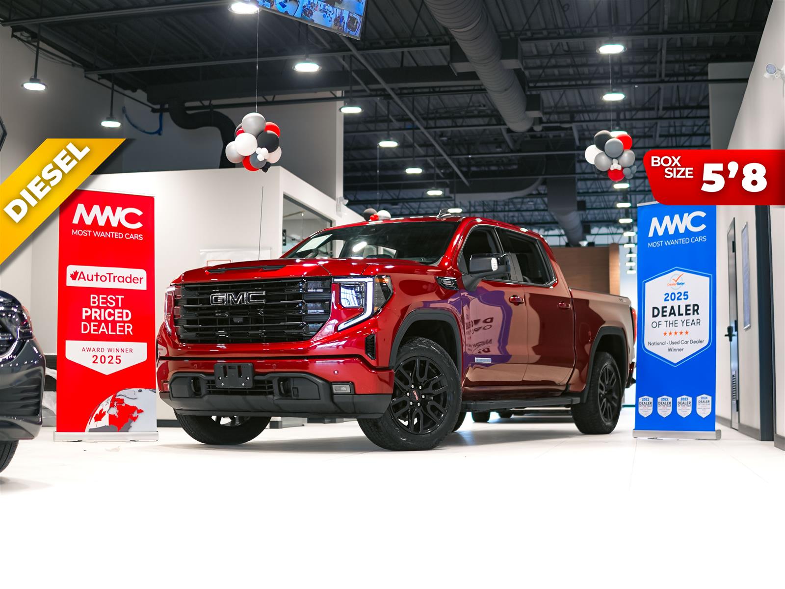 Red (Maroon) 2024 GMC Sierra 1500 Pickup Truck Four-Wheel Drive Automatic