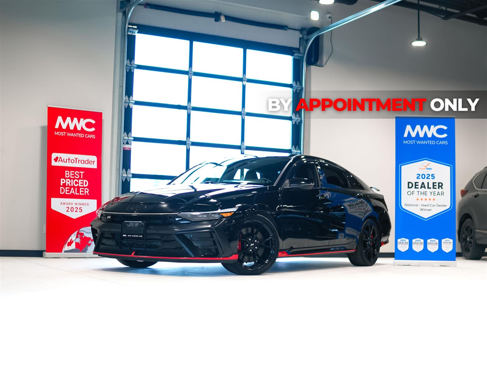 Black 2025 Hyundai Elantra N Sedan Front-Wheel Drive Automatic