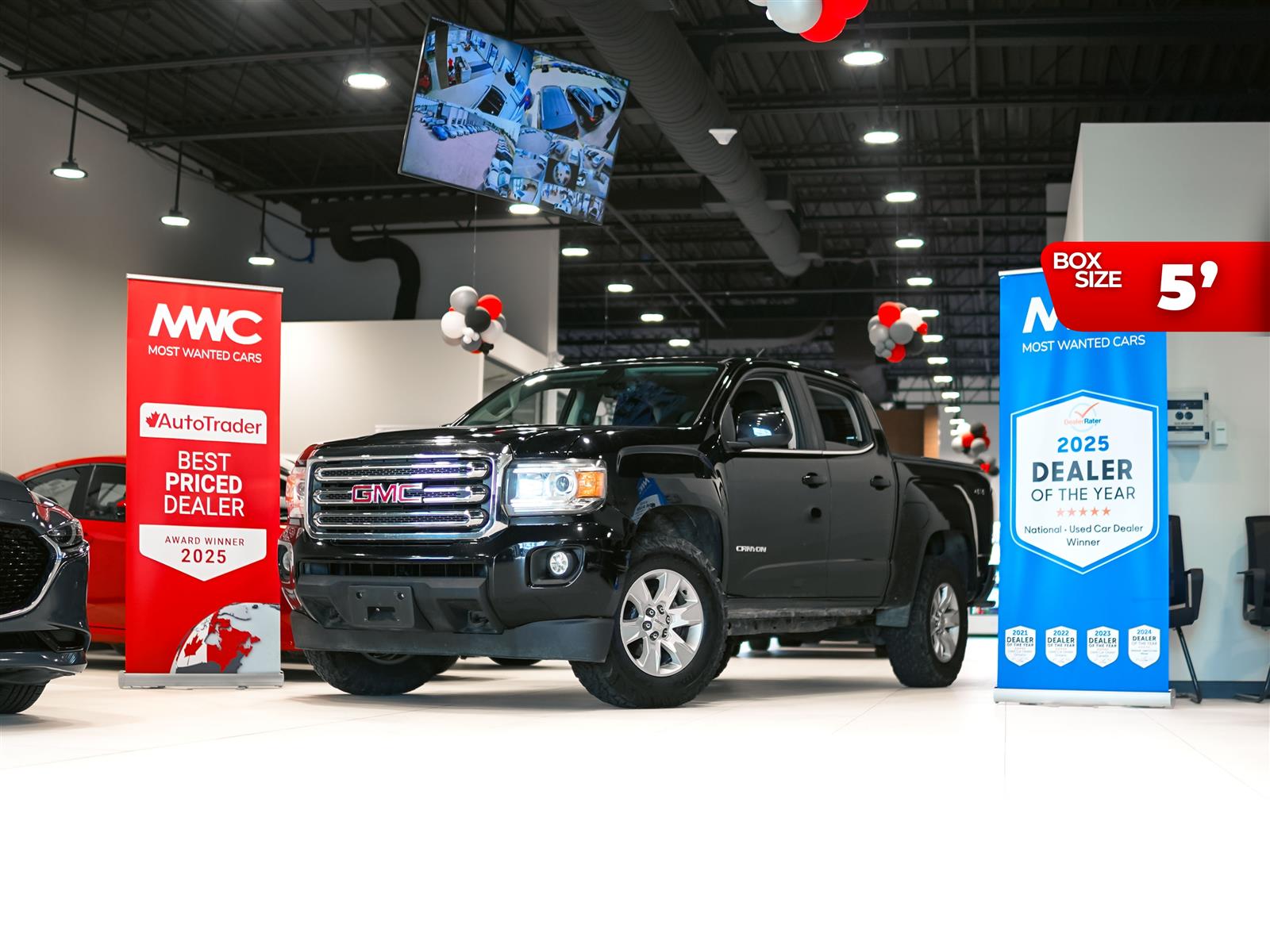 Black 2018 GMC Canyon Pickup Truck Four-Wheel Drive Automatic