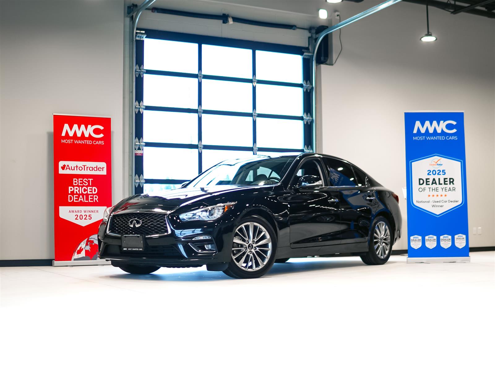 Black 2024 INFINITI Q50 Sedan All-Wheel Drive Automatic