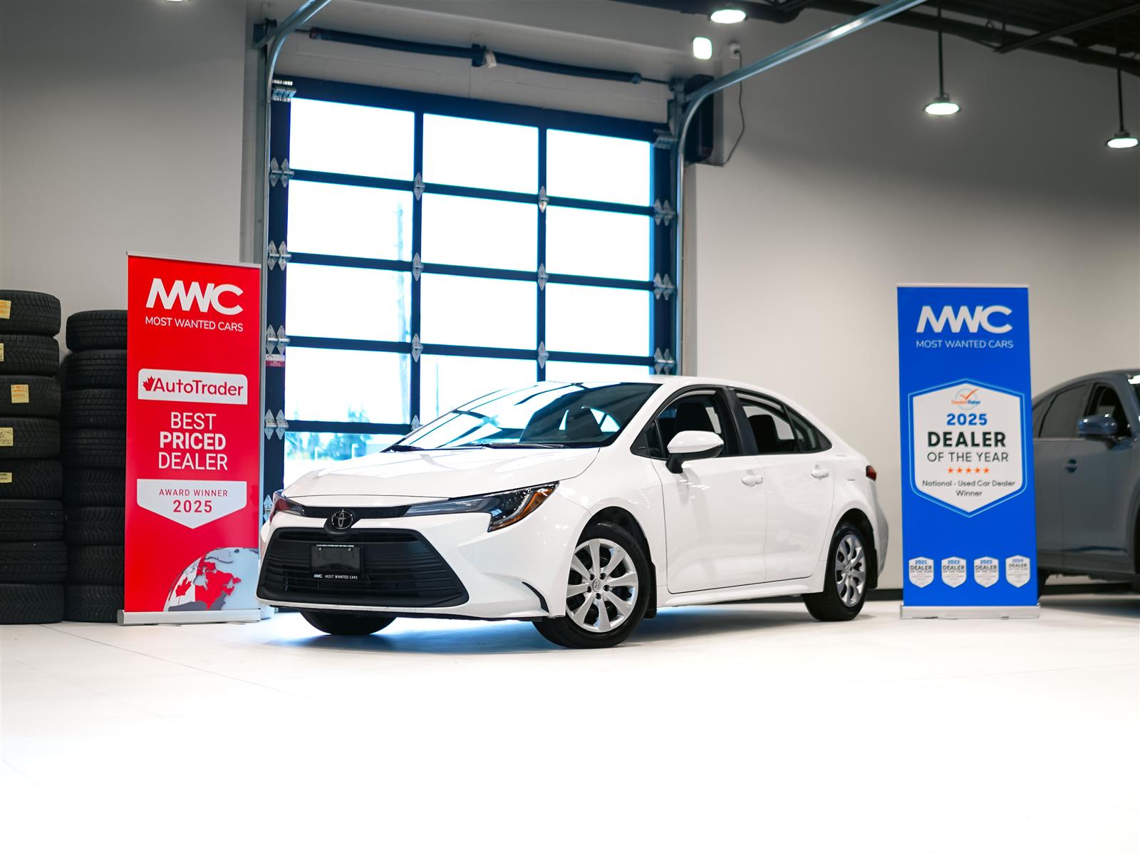 White 2025 Toyota Corolla Sedan Front-Wheel Drive Automatic