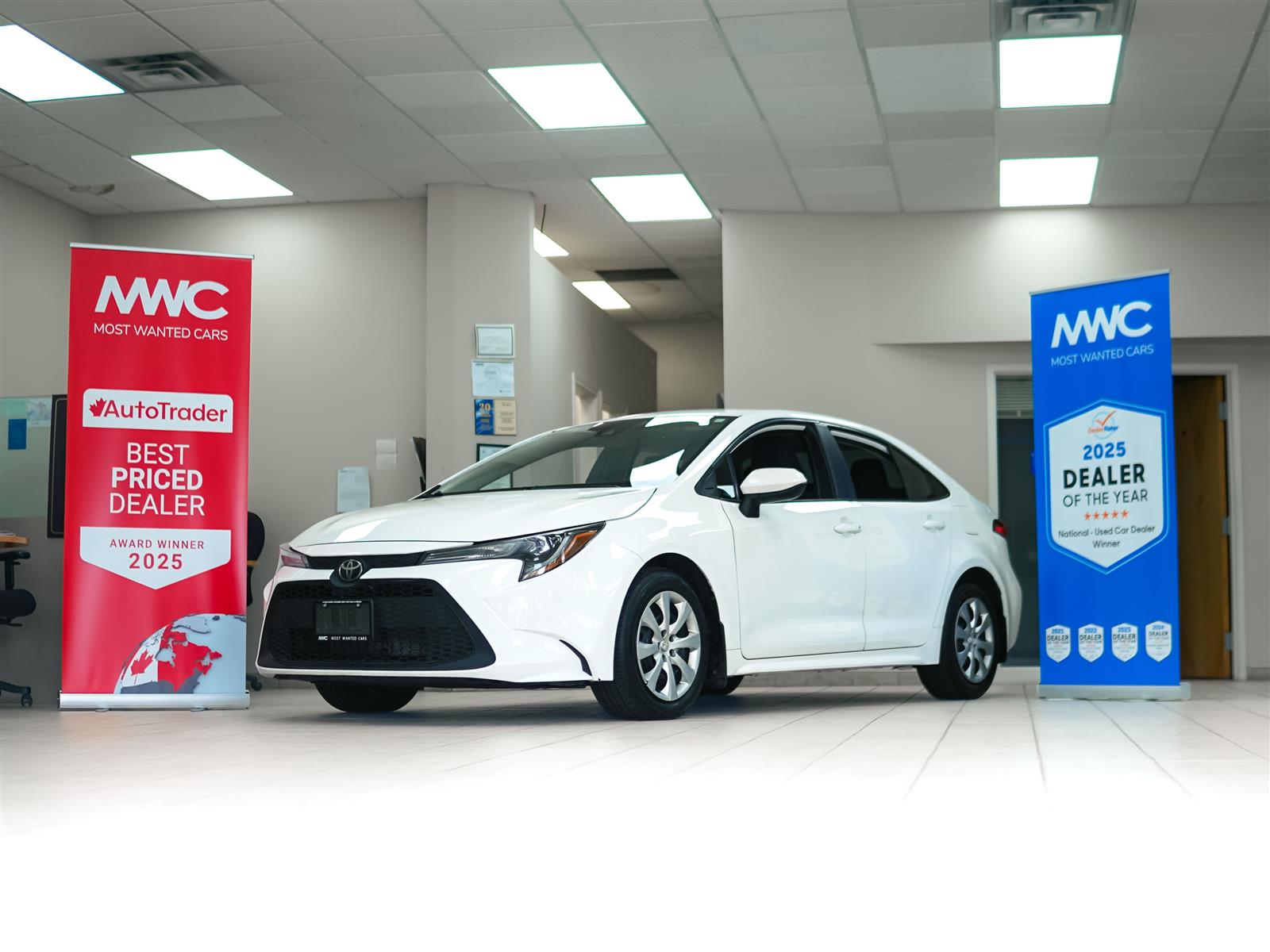 White 2020 Toyota Corolla Sedan Front-Wheel Drive Automatic