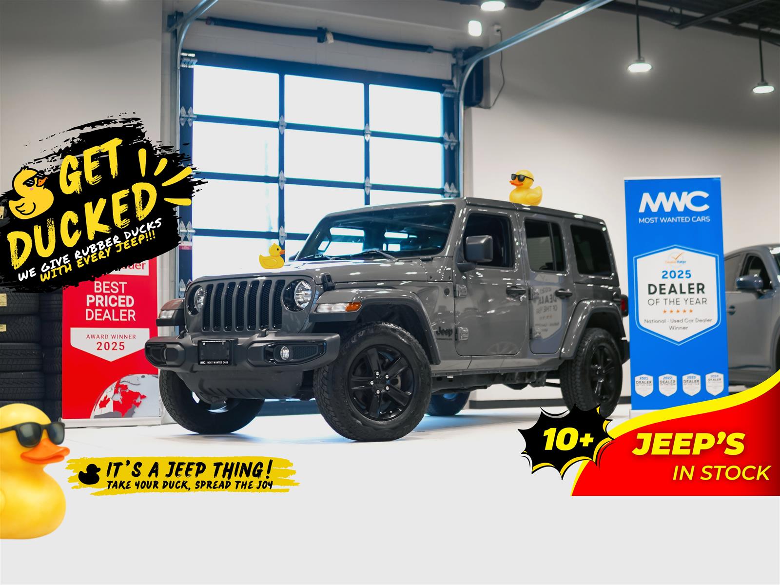 Gray 2023 Jeep Wrangler SUV / Crossover Four-Wheel Drive Automatic