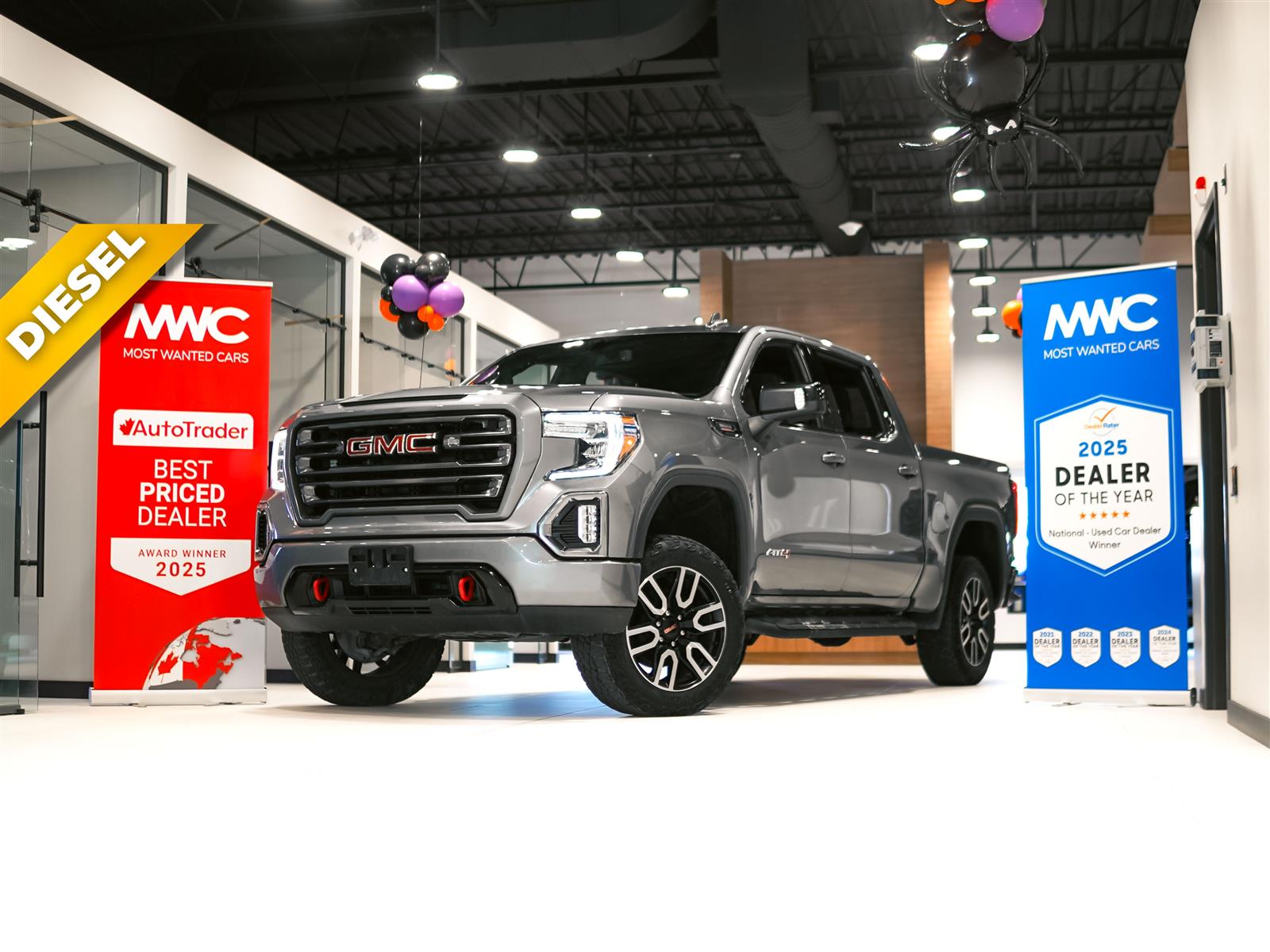 Silver 2021 GMC Sierra 1500 Pickup Truck Four-Wheel Drive Automatic