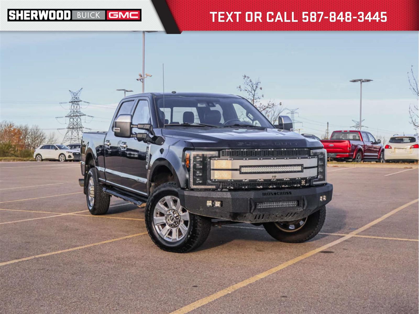 2018 Ford F-350 Platinum Ultimate 6.7L FX4 | Aftermarket Iron Cross Front/Rear Bumpers - Main View