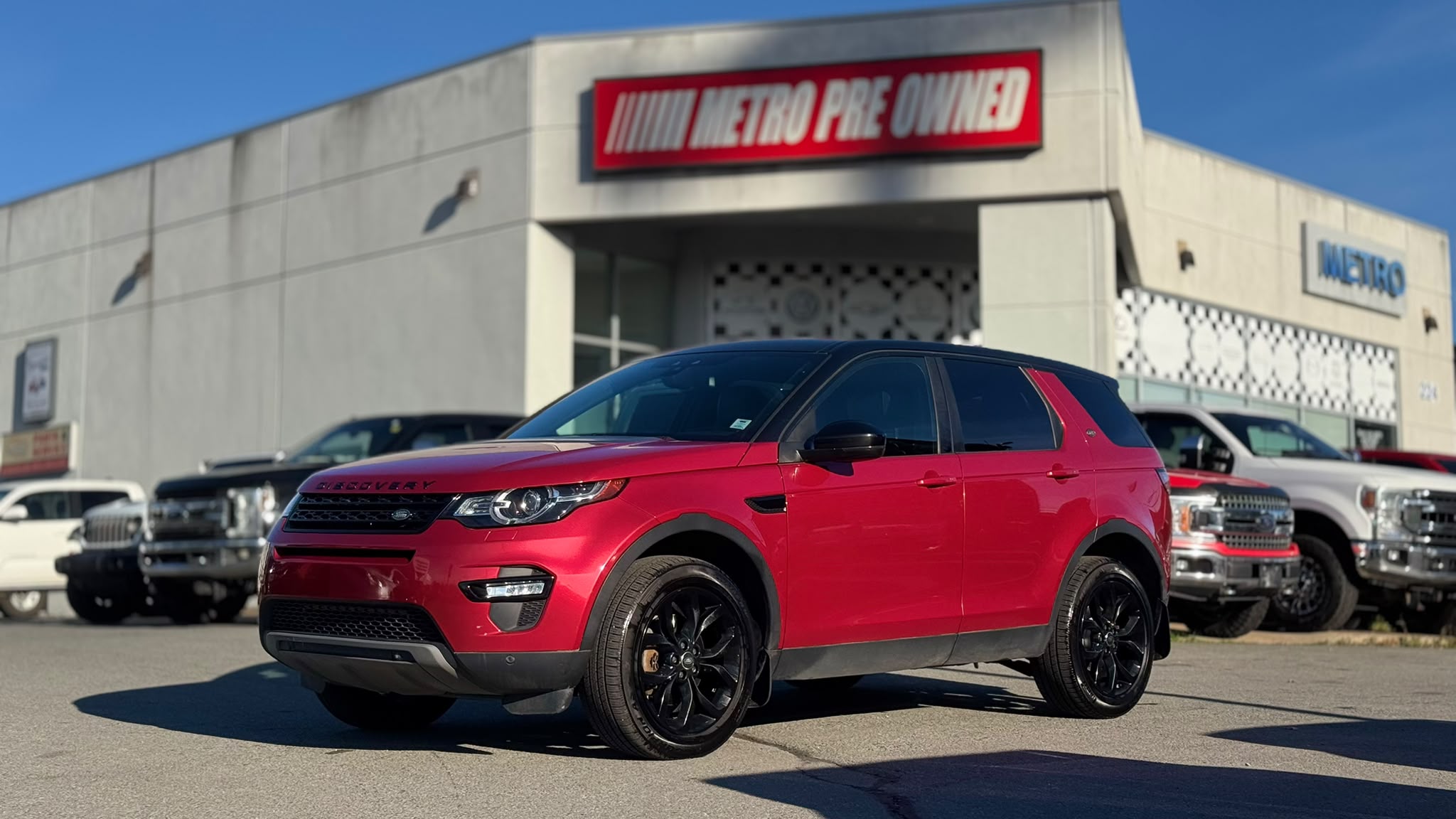 Red 2017 Land Rover Discovery Sport SUV / Crossover All-Wheel Drive Automatic