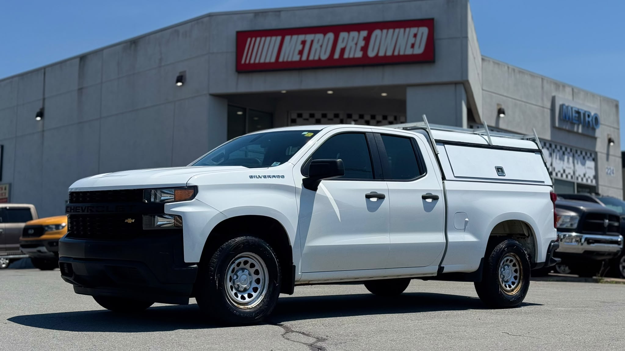 White 2020 Chevrolet Silverado 1500 Work Truck Double Cab RWD Pickup Truck 4X2 Automatic