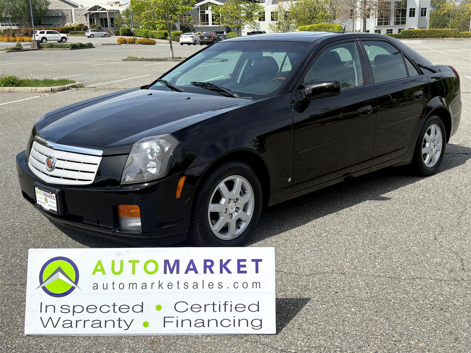 Black 2007 Cadillac CTS Sedan Rear-Wheel Drive Automatic