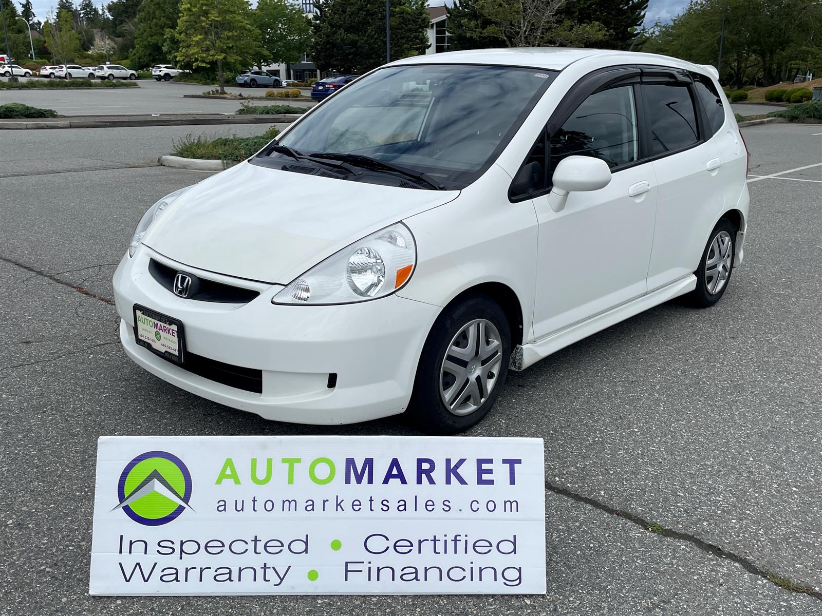 White 2008 Honda Fit Hatchback Automatic