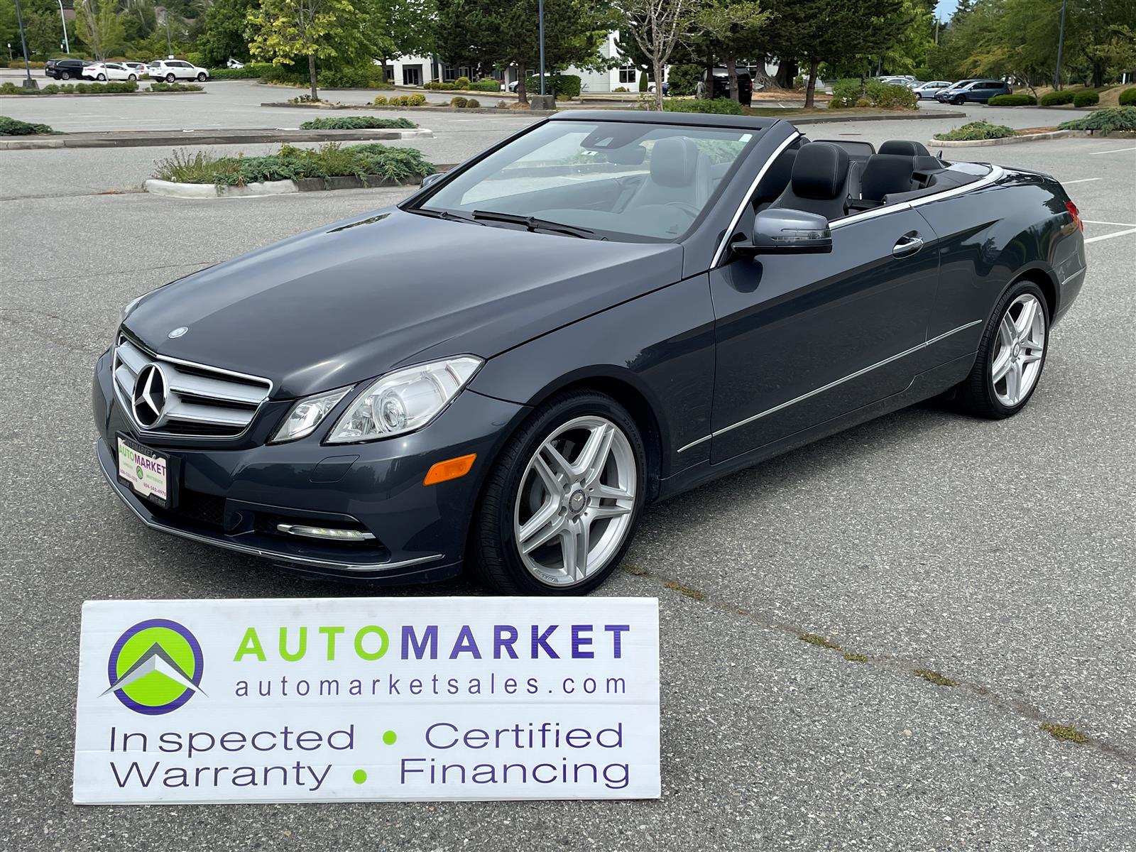 Gray 2012 Mercedes-Benz E-Class Convertible Rear-Wheel Drive Automatic