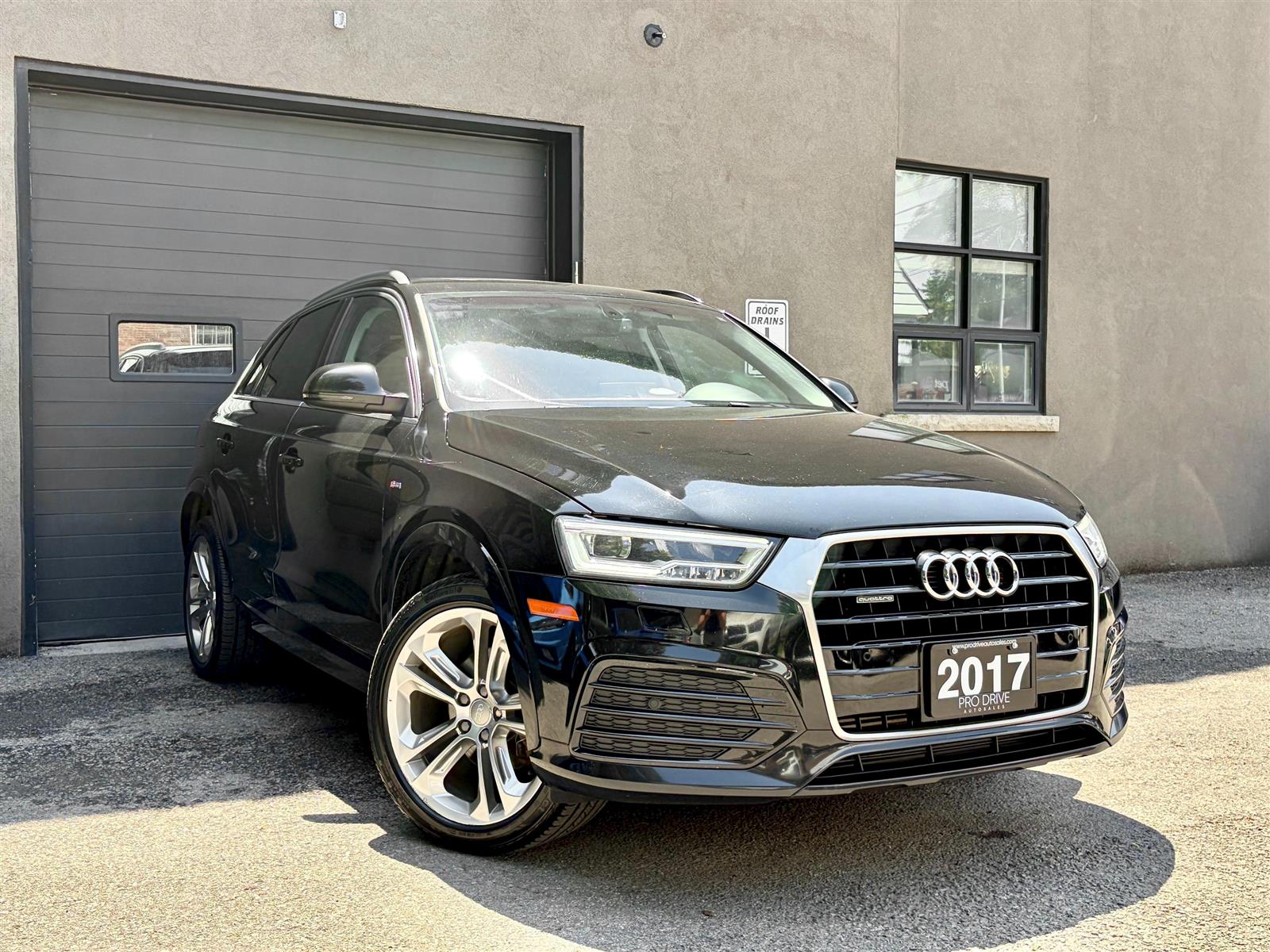 Black 2017 Audi Q3 SUV / Crossover All-Wheel Drive Automatic