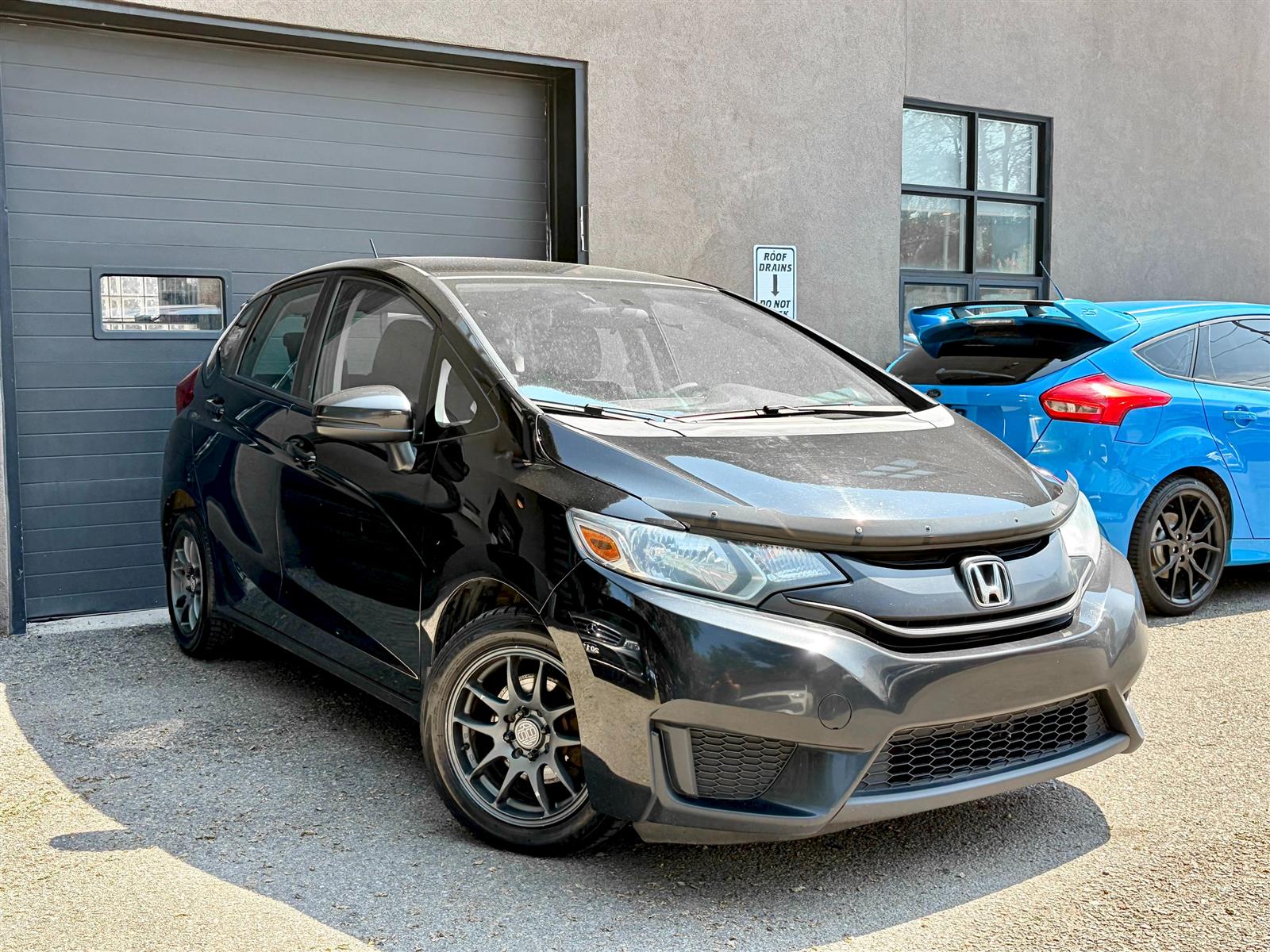 Black 2015 Honda Fit Hatchback Front-Wheel Drive Automatic