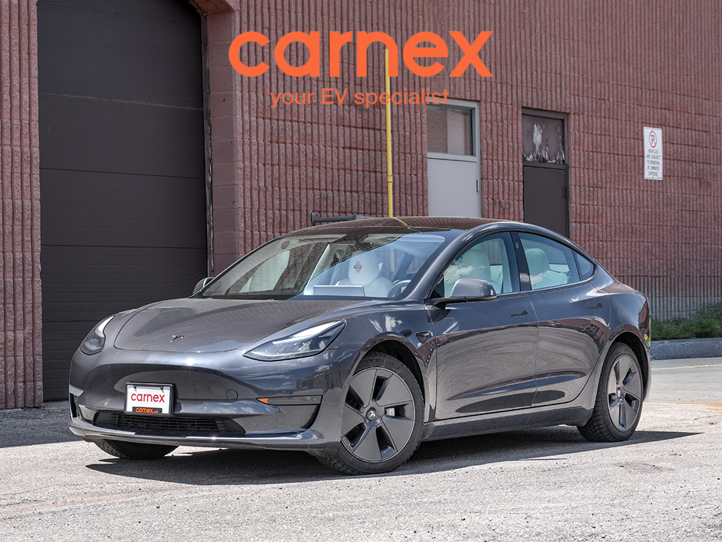 Gray 2022 Tesla Model 3 RWD Sedan Rear-Wheel Drive Automatic