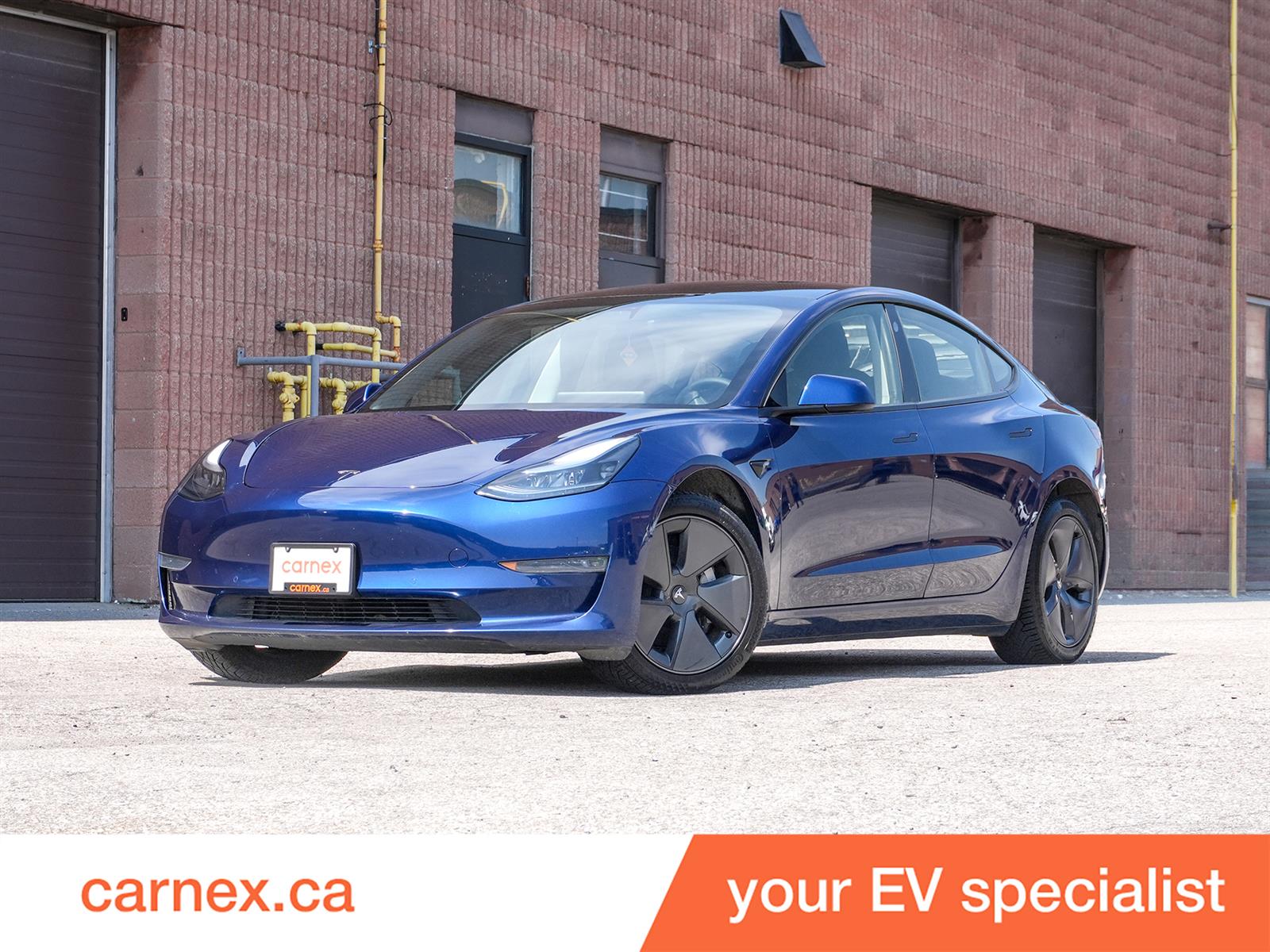 Blue 2021 Tesla Model 3 Sedan Rear-Wheel Drive Automatic