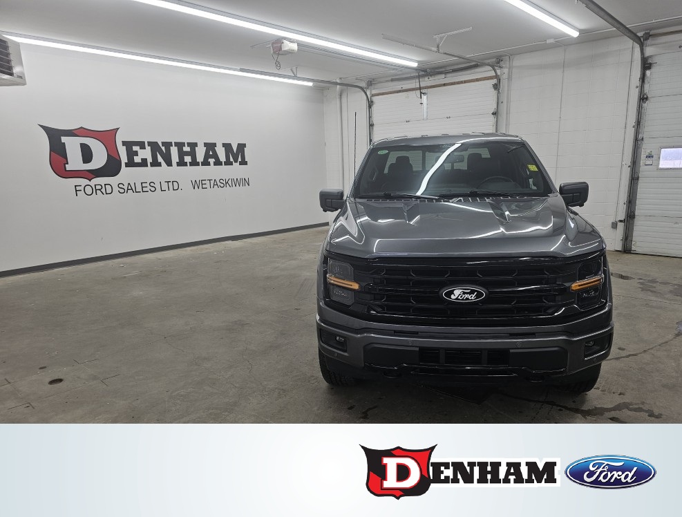 Gray 2024 Ford F-150 Pickup Truck Four-Wheel Drive Automatic