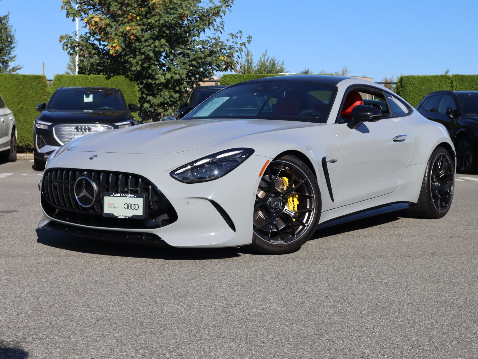 Gray (MANUFAKTUR Alpine Grey Uni) 2025 Mercedes-Benz AMG GT Coupe All-Wheel Drive Automatic