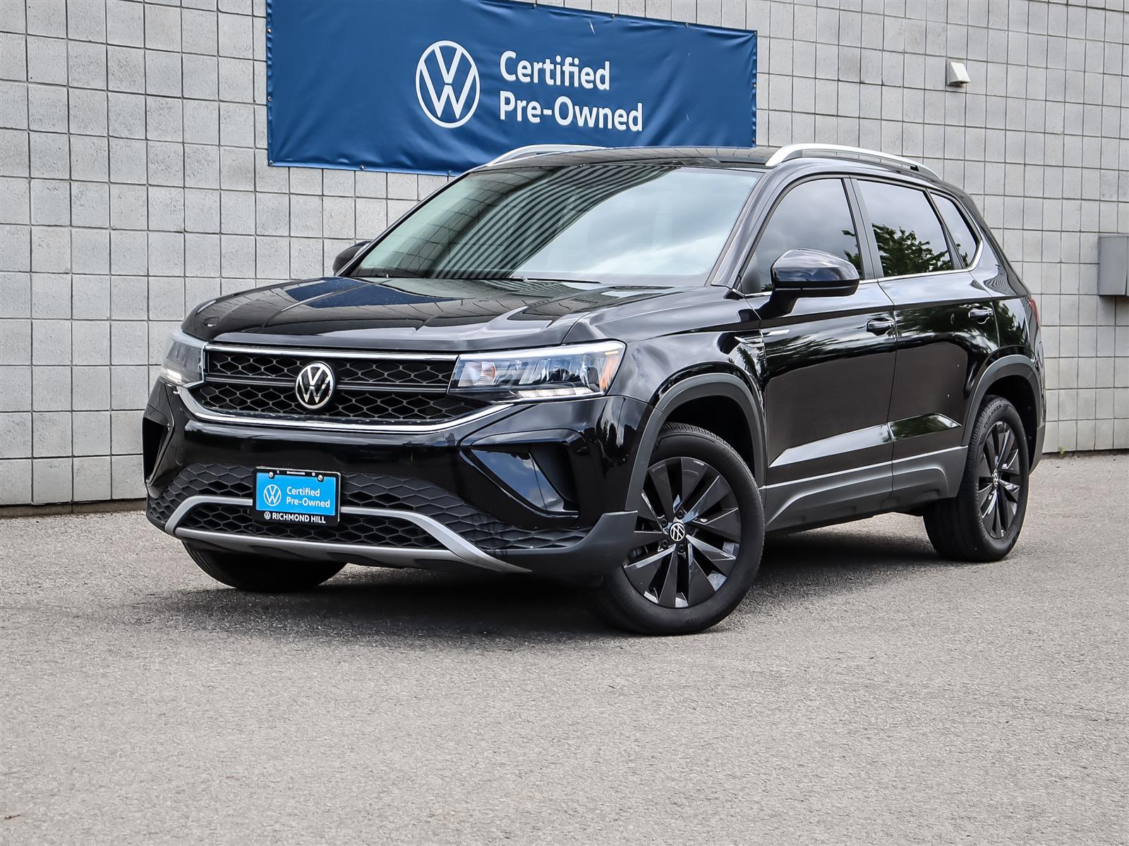 Deep Black Pearl 2022 Volkswagen Taos Comfortline 4Motion SUV / Crossover Automatic