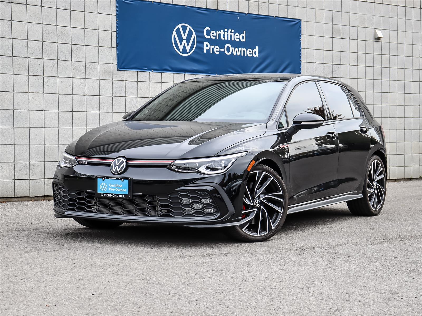 Mythos Black Metallic 2024 Volkswagen Golf GTI Hatchback Automatic