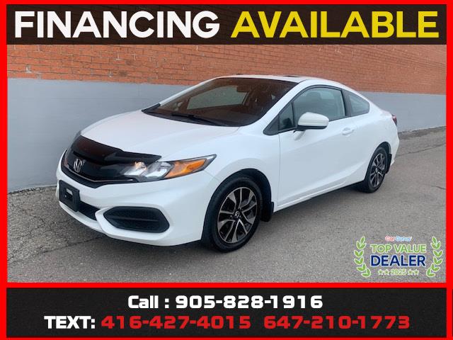 White 2015 Honda Civic Coupe Coupe Front-Wheel Drive Automatic